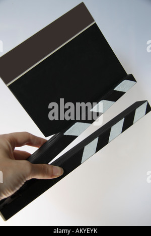 Clapperboard, close-up Stock Photo