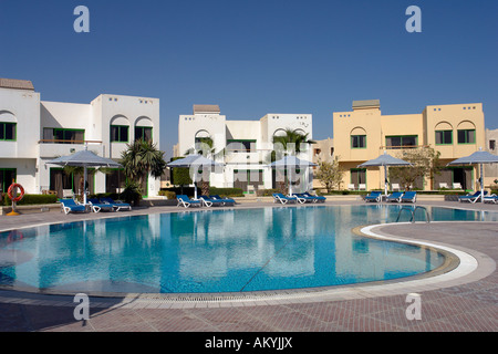 Bathing resort Hurghada at the Red Sea. Hilton Long Beach Resort, Hurghada, Egypt Stock Photo