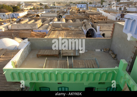 Nubian Village, Assuan, Aswan, Egypt Stock Photo