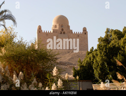 Mausoleum of the Aga Khan on a hill in Aswan, Assuan, Aswan, Egypt Stock Photo