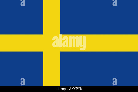 The flag of Sweden - graphic Stock Photo