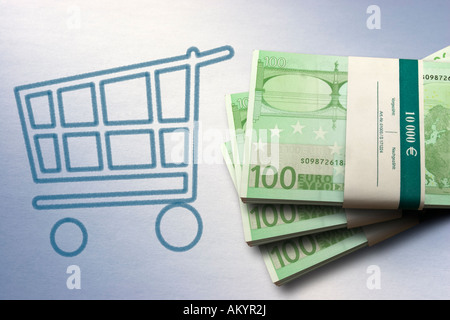 Shopping costs Stock Photo