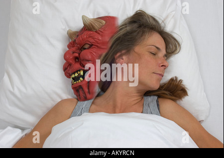Sleeping woman and devil