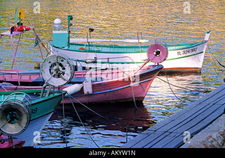 France, Var, Presqu' île de Giens, Niel harbour Stock Photo