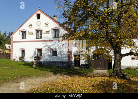 Holasovice village, Unesco World Heritage Site, south Bohemia, Czech Republic Stock Photo