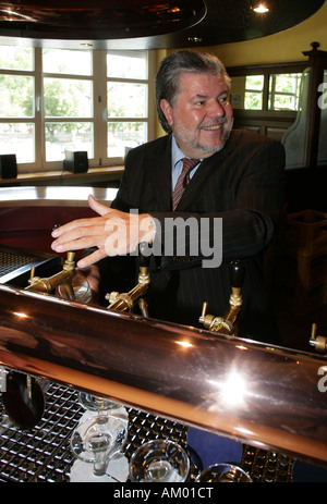 Prime minister of Rhineland-Palatinate Kurt Beck drawing beer Stock Photo