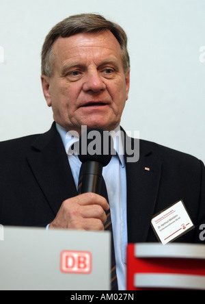Hartmut Mehdorn, chairman of the board of management of the German railways, Germany Stock Photo