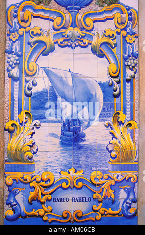 Historic tile, trainstation of Pinhao, Douro, Portugal