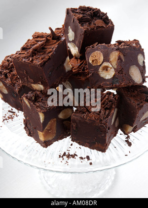 Petits fours on a pedestal gourmet editorial food Stock Photo