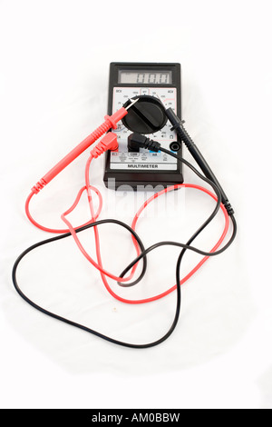 A multi meter isolated on a white background Stock Photo