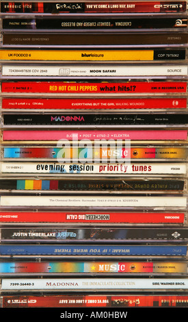 Stack Compact Discs A stack of compact discs Stock Photo - Alamy