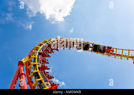 Roller coaster in the Prater Vienna Austria Stock Photo