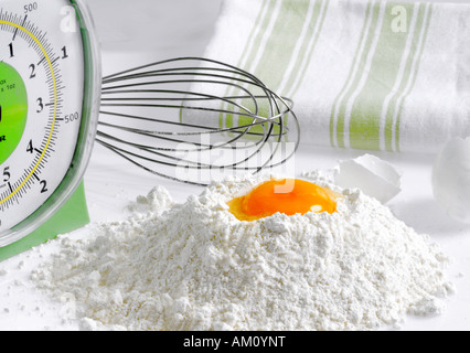 Baking ingredients Stock Photo
