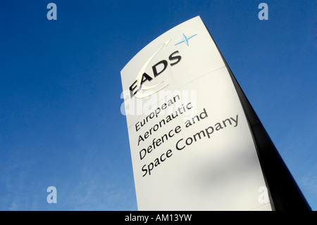 Sign: EADS- European Aeronautic Defence ans Space Comany. EADS - Stock Photo