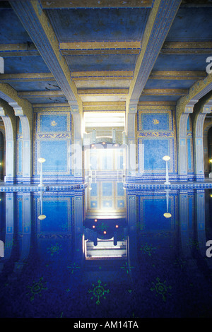 The Roman Pool interior swimming pool at San Simeon Hearst Castle CA Stock Photo