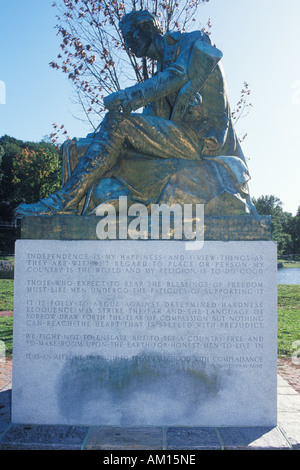 Statue of Thomas Paine author of Common Sense Morristown New Jersey Stock Photo