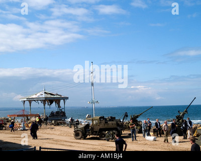 Seafront location set during the filming of Atonement a story based on the Dunkirk evacuation Stock Photo