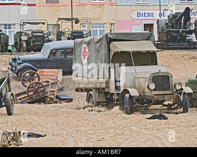Seafront location set during the filming of Atonement a story based on the Dunkirk evacuation Stock Photo