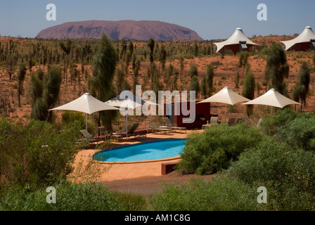 Ayers Rock Resort, Hotel Longitude 131, luxury camp, Yulara, Ayers Rock, Northern Territories, Australien, Australia Stock Photo