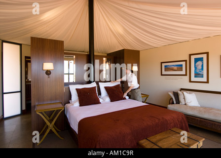 Ayers Rock Resort Hotel Longitude 131, luxury camp at the Ayers Rock, Yulara, Northern Territory, Australia Stock Photo