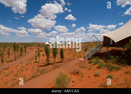 Ayers Rock Resort Hotel Longitude 131, luxury camp at the Ayers Rock, Yulara, Northern Territory, Australia Stock Photo