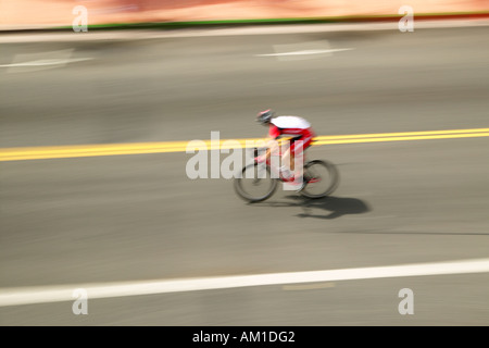 Amateur Men Bicyclists competing in the Garrett Lemire Memorial Grand Prix National Racing Circuit NRC on April 10 2005 in Ojai Stock Photo