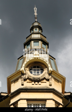 Sankt Gallen - a tower-oriel in old part of town - Switzerland Europe. Stock Photo