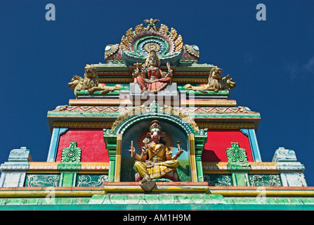 Tamil temple in St. Pierre, La Reunion Island, France, Africa Stock Photo