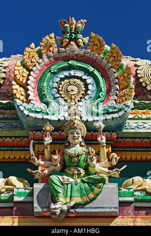 Tamil temple in St. Pierre, La Reunion Island, France, Africa Stock Photo