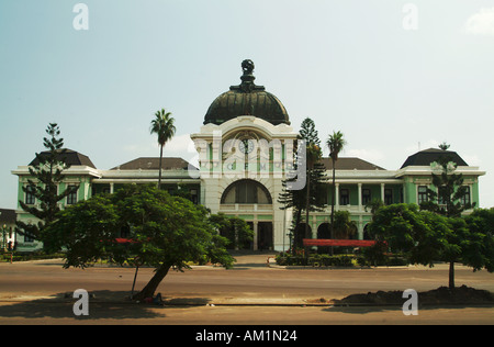 Maputo's city train station built in 1910 and designed by Gustav Eiffel. Maputo, Mozambique, Southern Africa Stock Photo