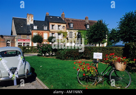 France, Calvados (14), Pays d' Auge, Mezidon-Canon castel, the gardens Stock Photo