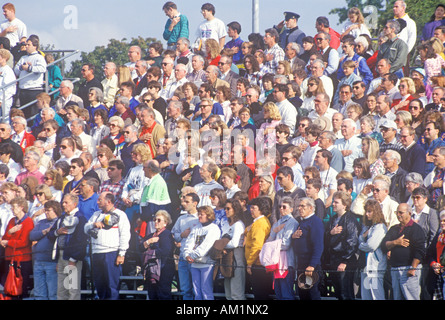 Spectators at the football homecoming parade of Cadets West Point Military Academy Stock Photo