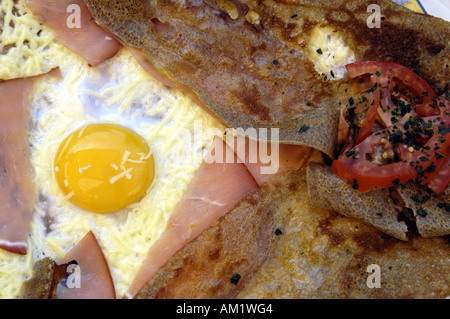 egg ham gallet traditional charentais france french food cuisine ...