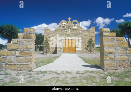 The Sacred Heart Church or Mission in Quemado New Mexico Stock Photo