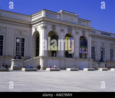 geography / travel, Austria, Vienna, buildings, Museumsquartier, Tanzquartier, inner courtyard, exterior view, Additional-Rights-Clearance-Info-Not-Available Stock Photo