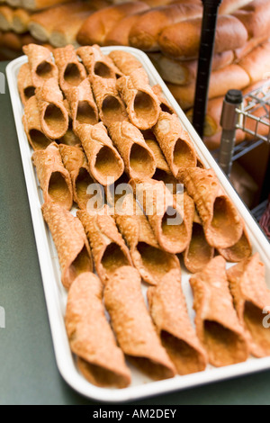 Canoli shells Stock Photo