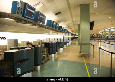 Ticket Counter Auckland International Airport Stock Photo