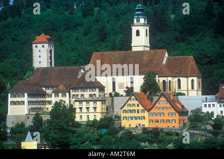 part of the old town of Horb am Neckar in the Black Forest Mountains in Germany Stock Photo