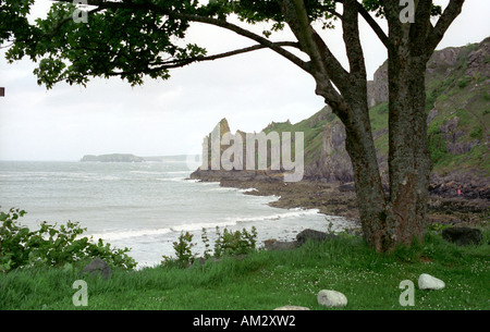 Lydstep Haven in the Pembrokeshire national park Stock Photo