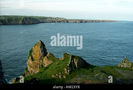 Lydstep Haven in the Pembrokeshire national park Stock Photo