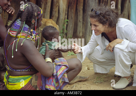 Locals in Angola Stock Photo