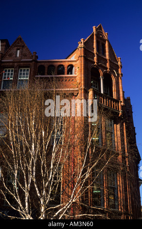 Red Brick Office Building Stock Photo