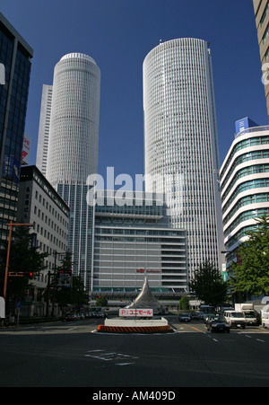 The twin tower buildings at Nagoya station in Nagoya Japan Asia world Expo city 2005 Stock Photo