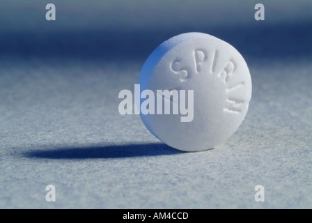 Aspirin tablet close up Stock Photo