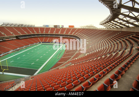 empty football stadium Stock Photo