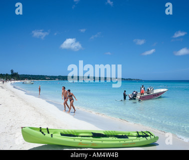 Seven Mile Beach, Long Bay, Negril, Jamaica, Caribbean Stock Photo