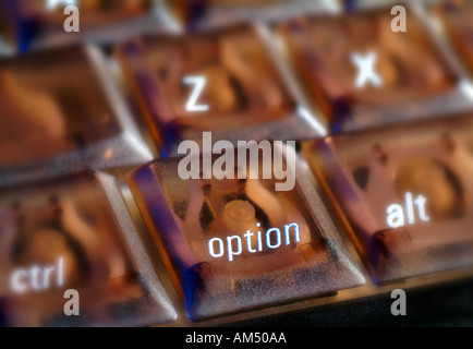 The option key on a computer keyboard Stock Photo