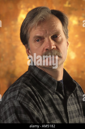 portrait of a pensive man Stock Photo