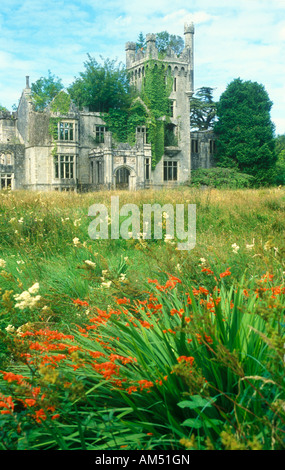 ruins of an old castle at Lough Eske in County Donegal in Ireland Stock Photo