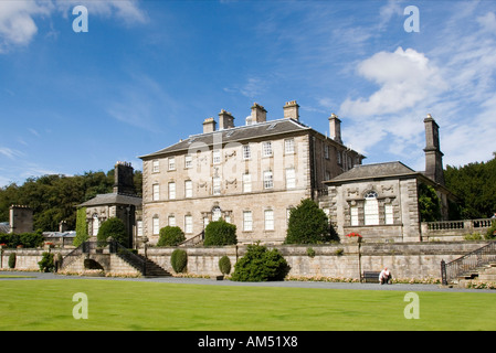 The gardens and Pollok House in the middle of Pollok Park Glasgow Scotland GB UK Stock Photo